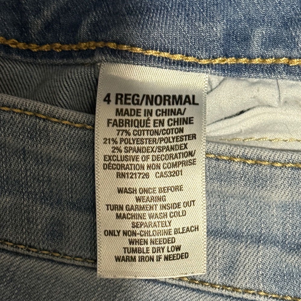 Aeropostale Light Denim Blue Jeggings Size 4 regular - Picture 6 of 7